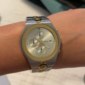 Fossil Arkitekt Chronograph Diamond Date Watch